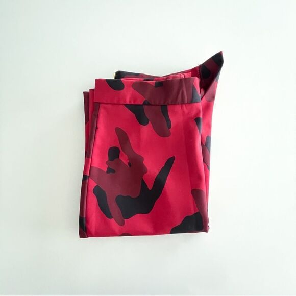 H&M Kilt Skirt Wrap Around Red Black Camo Side Buckle Women's 6 - Picture 10 of 10